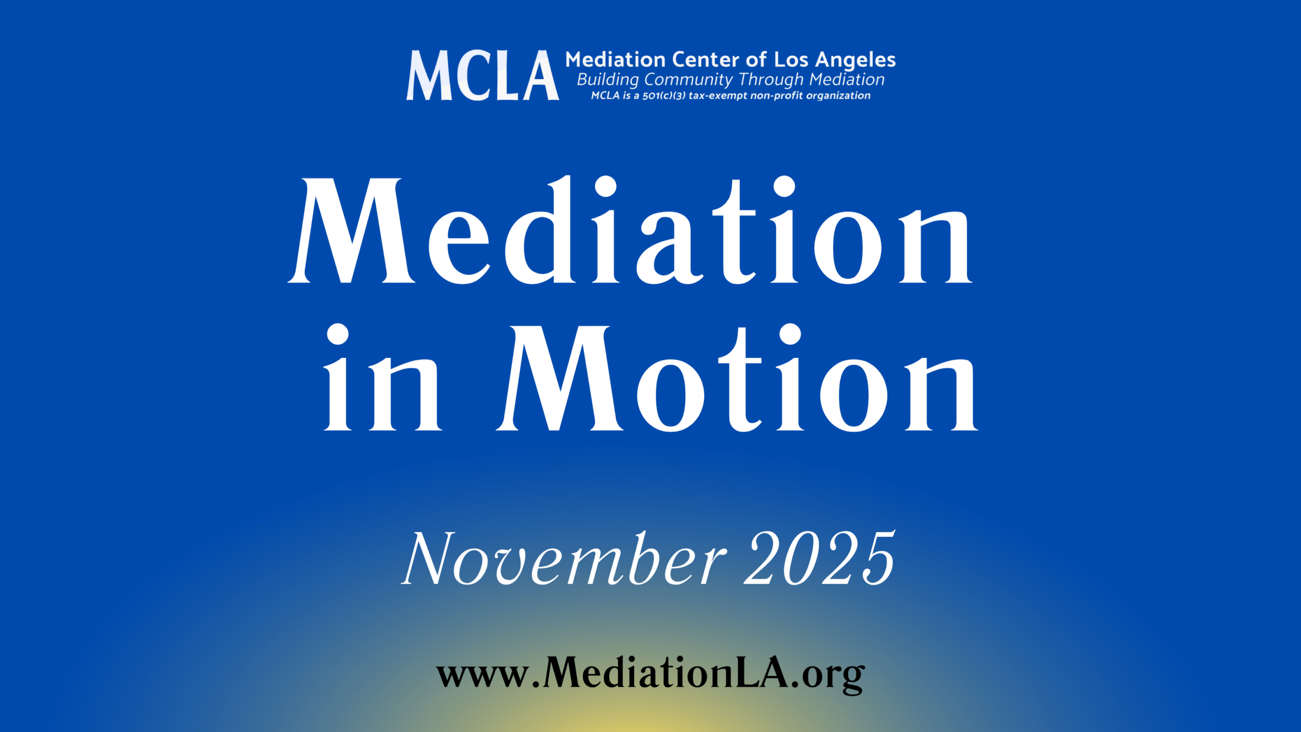 Mediation in Motion: November 2025